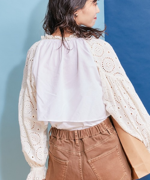 「HELLO.SANFRANCISCO」 長袖ブラウス ONE SIZE オフホワイト レディース_画像7