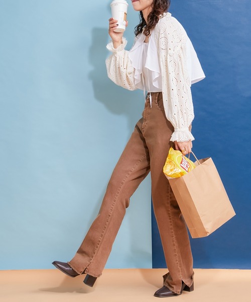 「HELLO.SANFRANCISCO」 長袖ブラウス ONE SIZE オフホワイト レディース_画像8