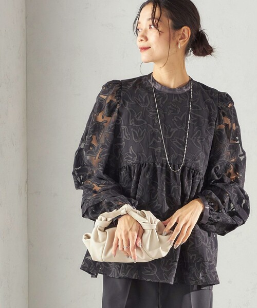 SHIPS（シップス） ブラウス シャツ 「手洗い可能」IPEKER オパール