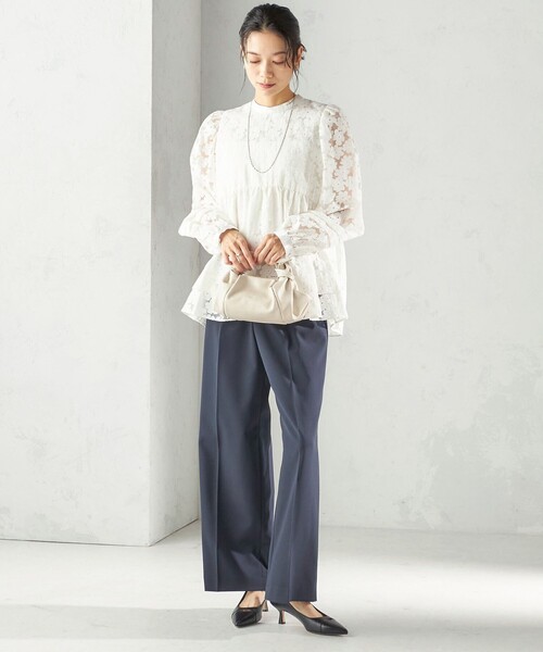 SHIPS（シップス） ブラウス シャツ 「手洗い可能」IPEKER オパール