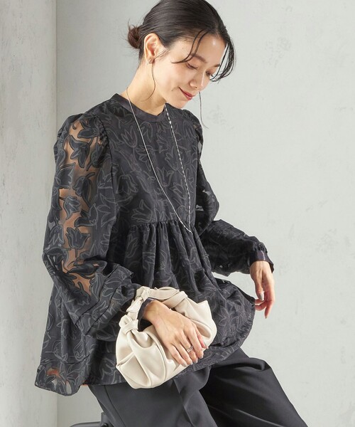 SHIPS（シップス） ブラウス シャツ 「手洗い可能」IPEKER オパール