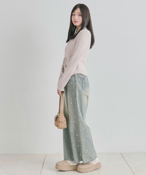 OLIVE des OLIVE（オリーブデオリーブ） パンツ チェーン付きワイド