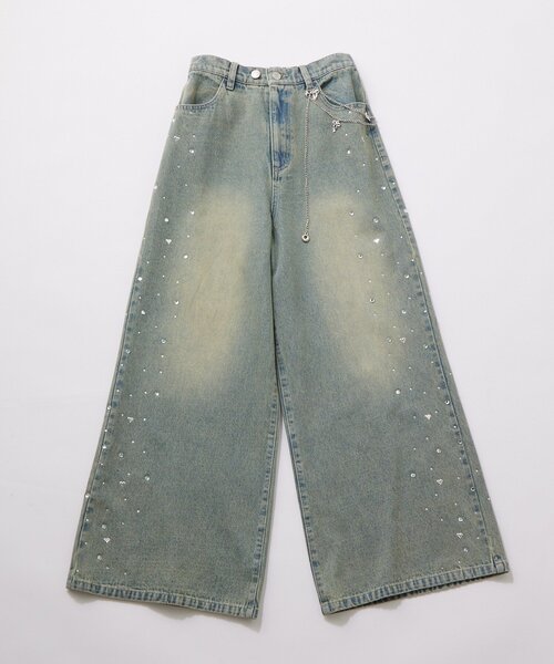 OLIVE des OLIVE（オリーブデオリーブ） パンツ チェーン付きワイド