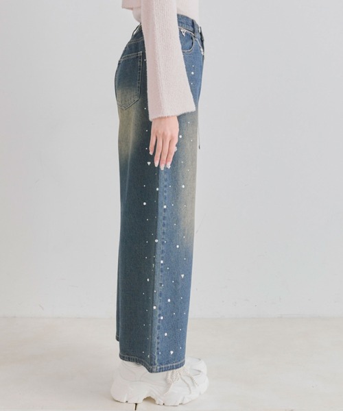 OLIVE des OLIVE（オリーブデオリーブ） パンツ チェーン付きワイド