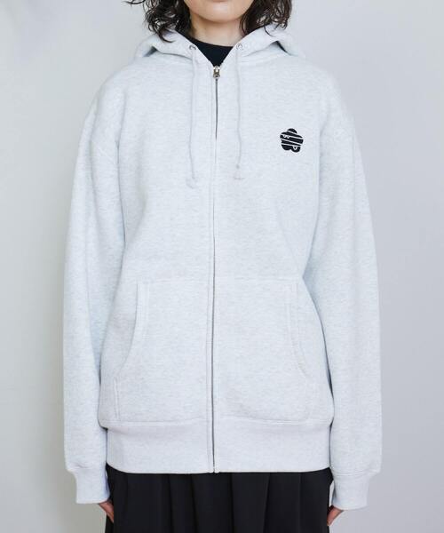 「FRAPBOIS」 ジップアップパーカー 2 ブラック レディース_画像5