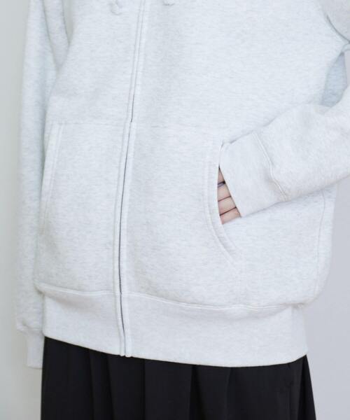 「FRAPBOIS」 ジップアップパーカー 2 ブラック レディース_画像8