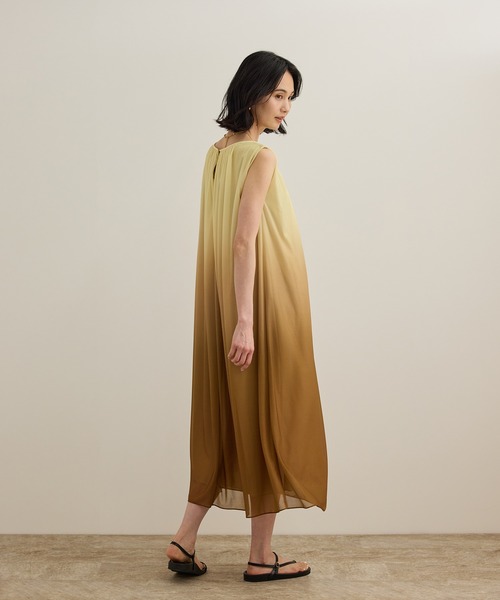 「ROPE'」 ノースリーブワンピース 38 ブルー レディースの画像