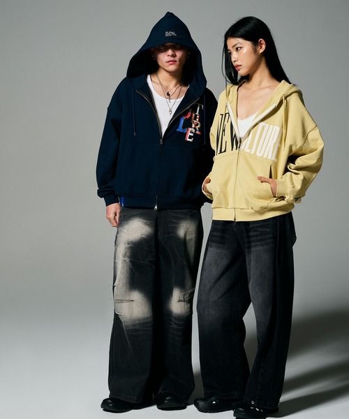 ALAND パーカー 「UNISEX」ALAND／アソートプリントパーカー（ウラケ