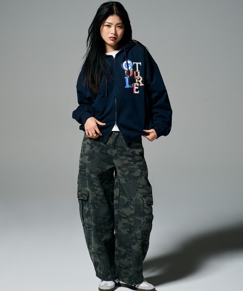 ALAND パーカー 「UNISEX」ALAND／アソートプリントパーカー（ウラケ