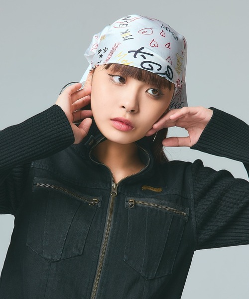 X-girl（エックスガール） スカーフ バンダナ GRAFFITI SCARF