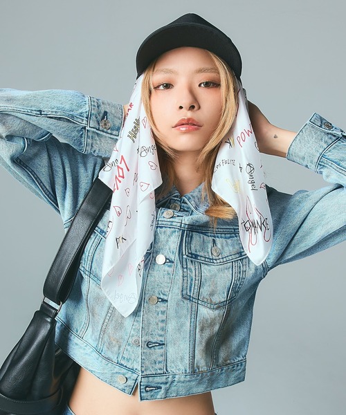 X-girl（エックスガール） スカーフ バンダナ GRAFFITI SCARF