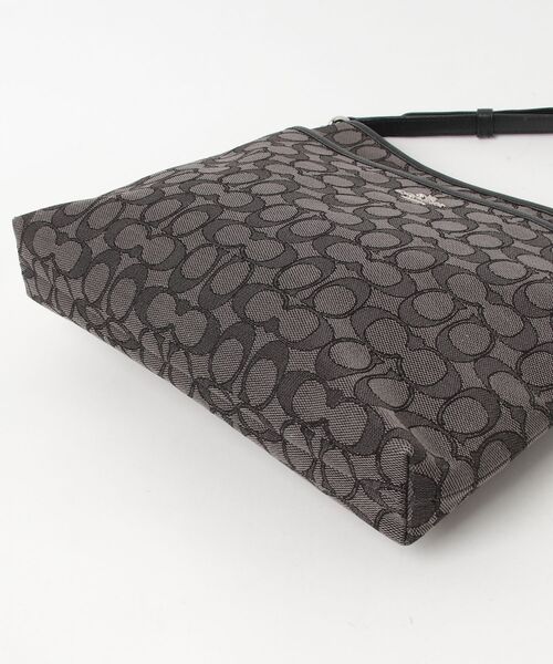 ヒ*ス様 COACH グレー レザー ショルダーバッグ COACH グレー レザー ショルダーバッグ