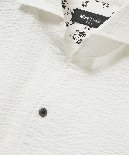「MEN'S BIGI」 半袖シャツ 02 ホワイト メンズ_画像3