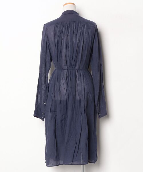 「pas de calais」 長袖ワンピース S ネイビー レディース_画像2