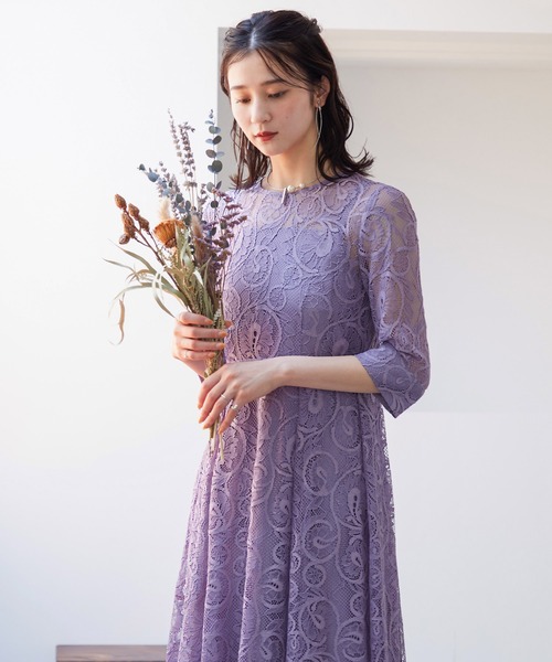 niana（ニアナ） 半袖ワンピース M パープル系その他 レディース