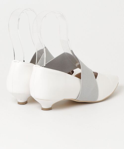 「antiqua」 フラットパンプス S ホワイト レディース_画像2