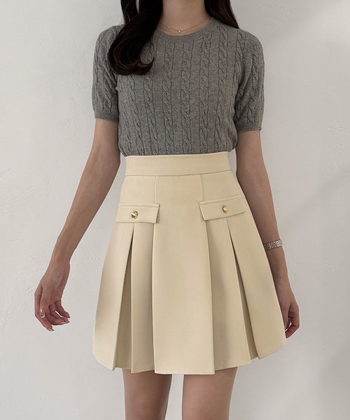 「mipiarl」 キュロット MEDIUM ダークグレー レディース_画像5