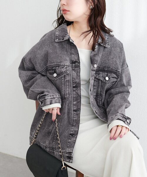 natural couture デニムジャケット gジャン ビッグシルエットデニム