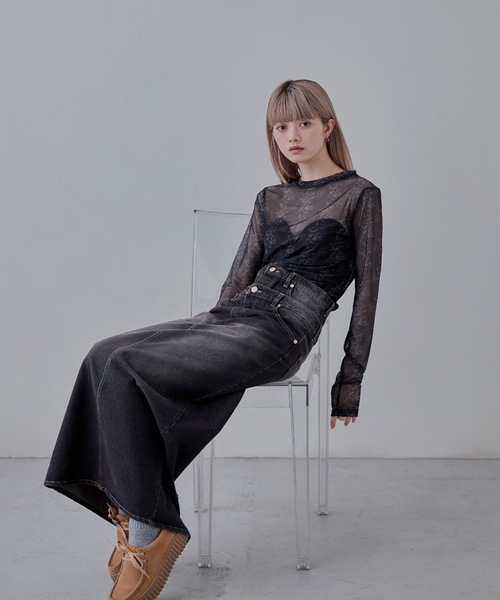 「etoll.」 長袖カットソー M ベージュ レディース_画像5