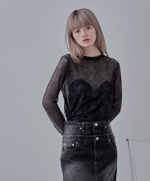 「etoll.」 長袖カットソー M ベージュ レディース_画像7