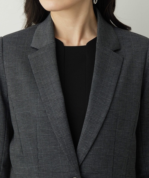 「A/C DESIGN BY ALPHA CUBIC」 テーラードジャケット 9号 ブラック レディース_画像3