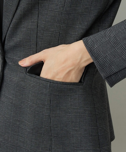 「A/C DESIGN BY ALPHA CUBIC」 テーラードジャケット 9号 ブラック レディース_画像5