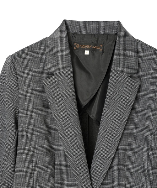 「A/C DESIGN BY ALPHA CUBIC」 テーラードジャケット 9号 ブラック レディース_画像9