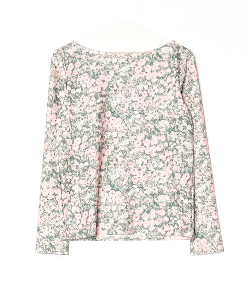 TSURU by Mariko Oikawa」 花柄長袖カットソー 36 グリーン レディース
