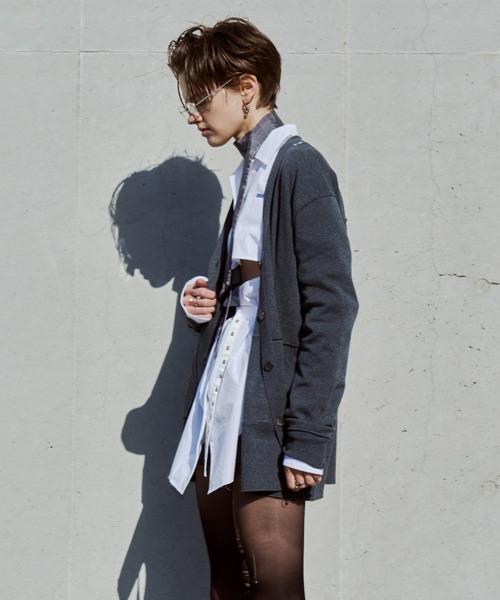 シャツ+ブラウス(長袖+七分) jose moon DEFORMATION COVER SHIRT JOSE MOON（ジョゼムーン） ブラウス シャツ DEFORMATION COVER SHIRT