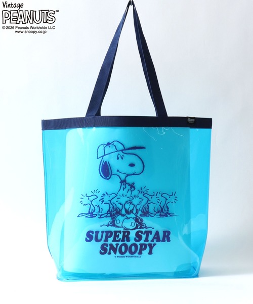 SNOOPY（スヌーピー） スマホショルダー トートバッグ 大きめ クリア