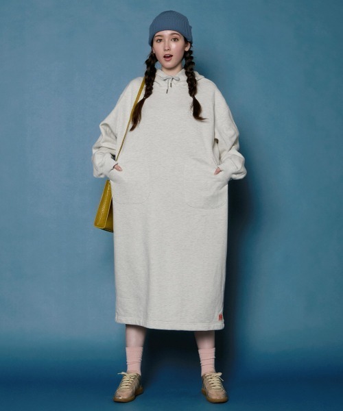 「KRIFF MAYER Lady's Collection」 長袖ワンピース MEDIUM グレー レディース_画像3