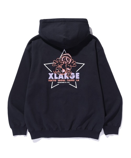 XLARGE（エクストラ ラージ） プルオーバーパーカー L ブラック メンズ