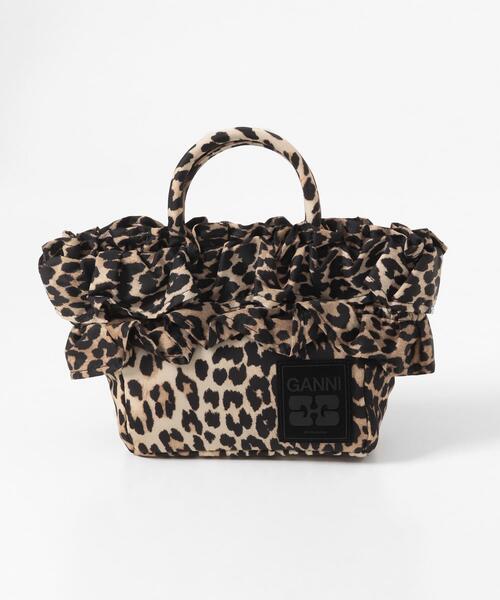 GANNI（ガニー） トートバッグ GANNI MINI SHOPPER RUFFLE PRINT