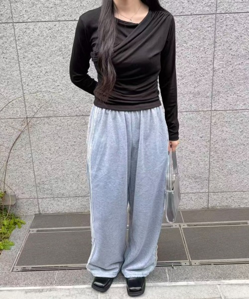 tシャツ アシンメトリードレープトップス レディース : ZOZOTOWN Yahoo