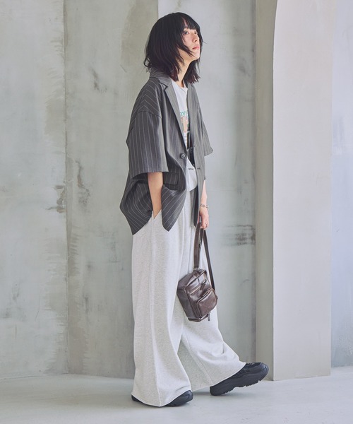 PBLIM ワイドパンツ スウェットパンツ ジャージ 「UNISEX/セットアップ