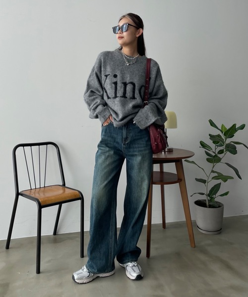 「SHAGGIE」 デニムパンツ M ブルー レディース_画像9