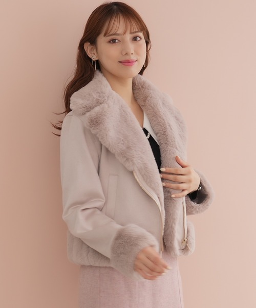 「ASTORIA ODIER」 ジャケット LARGE アイボリー レディース_画像2