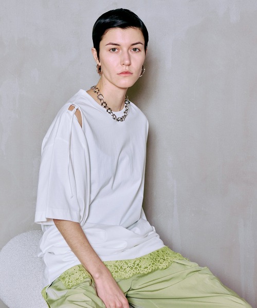 MAISON SPECIAL（メゾンスペシャル） tシャツ 半袖 Asymmetrical Drape
