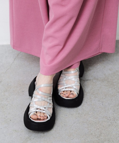 Ameri（アメリ） 厚底 サンダル MEDI MARY JANE SHEER SANDAL