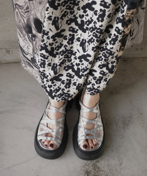 Ameri（アメリ） 厚底 サンダル MEDI MARY JANE SHEER SANDAL