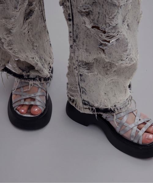 Ameri(アメリ) 厚底 サンダル 夏 MEDI MARY JANE SHEER SANDAL Ameri(アメリ) 厚底 サンダル 夏 MEDI MARY JANE SHEER SANDAL