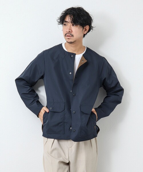 「TAION」 ジャケット L ネイビー メンズ_画像8