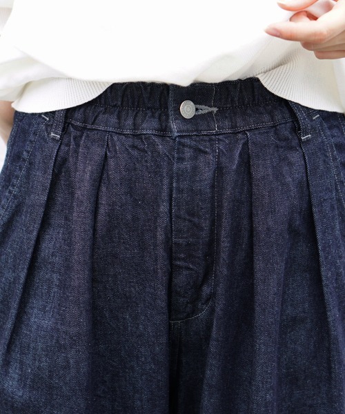 「HARVESTY」 デニムパンツ 0 ダークインディゴブルー レディース_画像4
