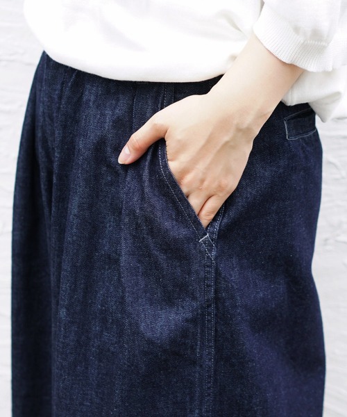 「HARVESTY」 デニムパンツ 0 ダークインディゴブルー レディース_画像5