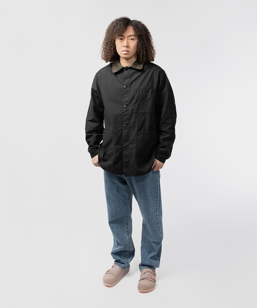 Needles ナイロンジャケット ブラック S 日本製 Needles（ニードルス） ジャケット LARGE ブラック メンズ : ZOZOTOWN