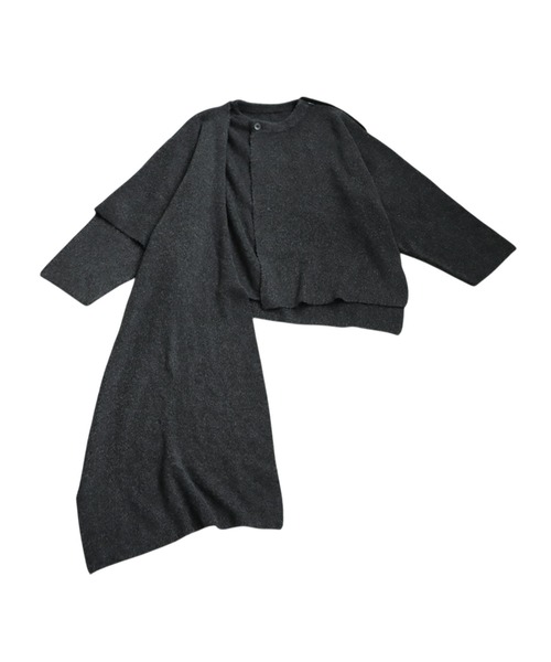 「antiqua」 ニットカーディガン ONESIZE ブラック レディース_画像4