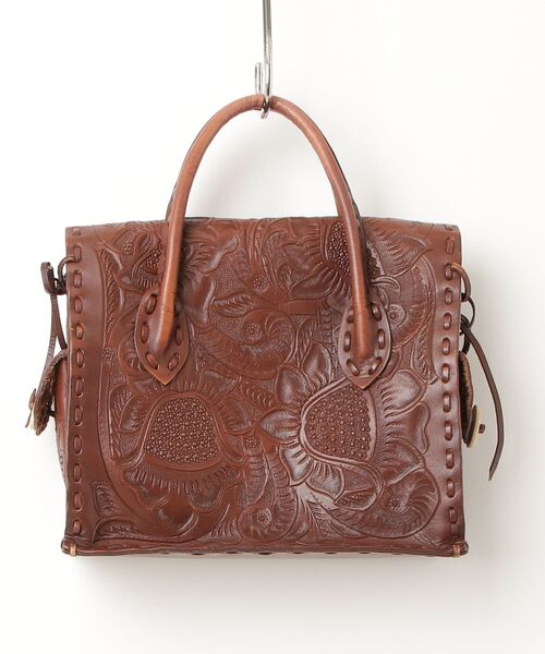 「CARVING TRIBES」 ハンドバッグ ONE SIZE ブラウン レディース_画像2