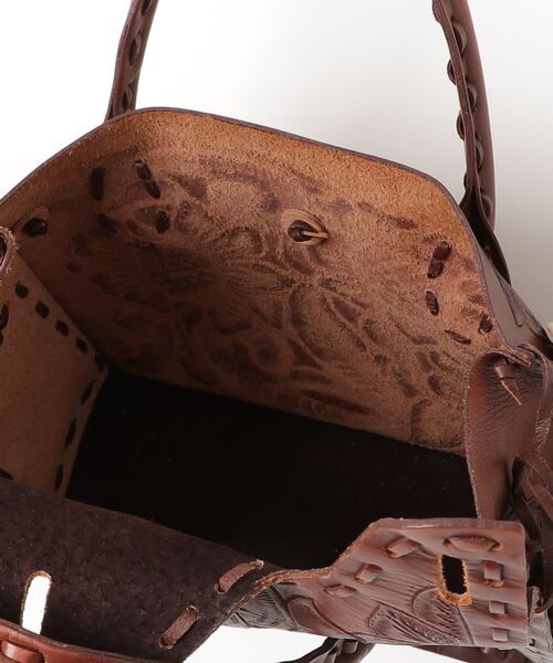 「CARVING TRIBES」 ハンドバッグ ONE SIZE ブラウン レディース_画像4