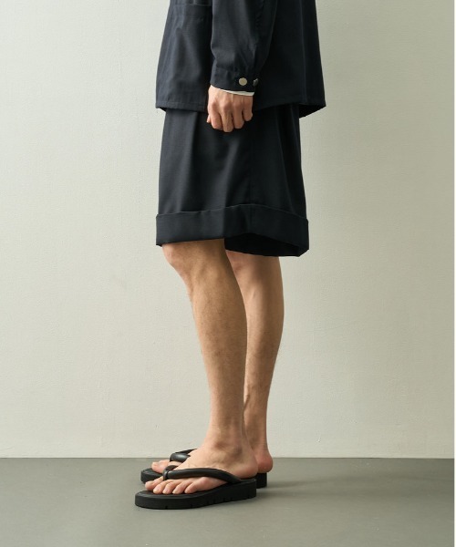 ハーフパンツ ワイドパンツ パンツ 「UNTRACE/アントレース」_255/ワイドショーツ メンズの画像