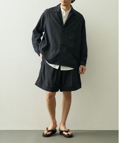 ハーフパンツ ワイドパンツ パンツ 「UNTRACE/アントレース」_255/ワイドショーツ メンズの画像